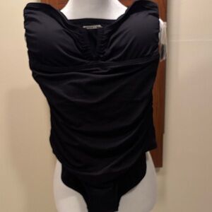 NEW Michael Kors Black One piece Swimsuit- size 12